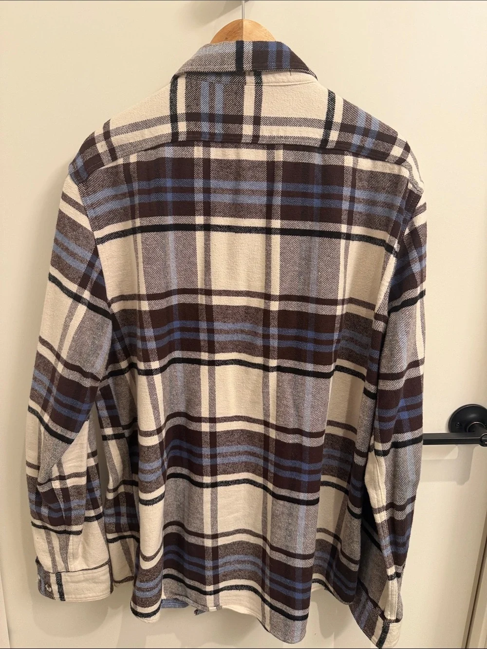 Banana Republic plaid button
